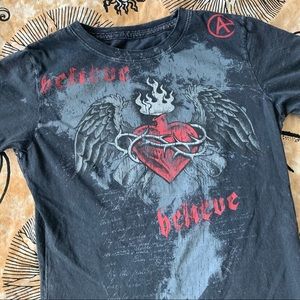 Y2K Criss Angel Mindfreak Graphic Tee Size Small